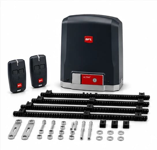 BFT Deimos Ultra A400 Sliding Gate Motor Kit with remotes and rack