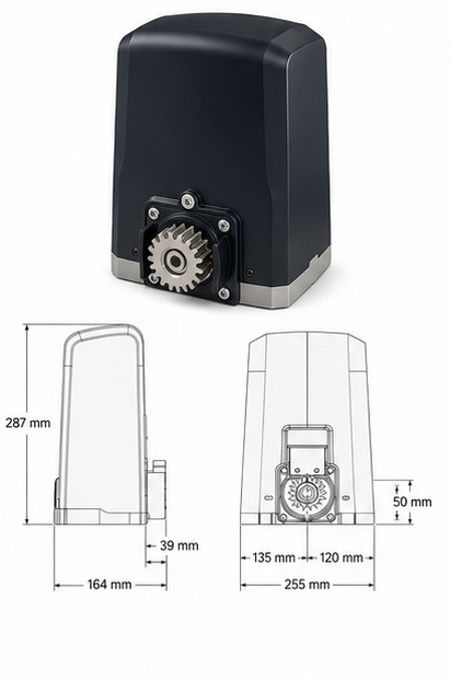 BFT Deimos BT A600 Sliding Gate Motor Kit — 600kg (BTA 600) — image 4